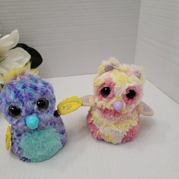 Hatchimals Spinmaster Blue Yellow Purple Bird Eye Light Up Interactive Sound - Picture 15 of 15